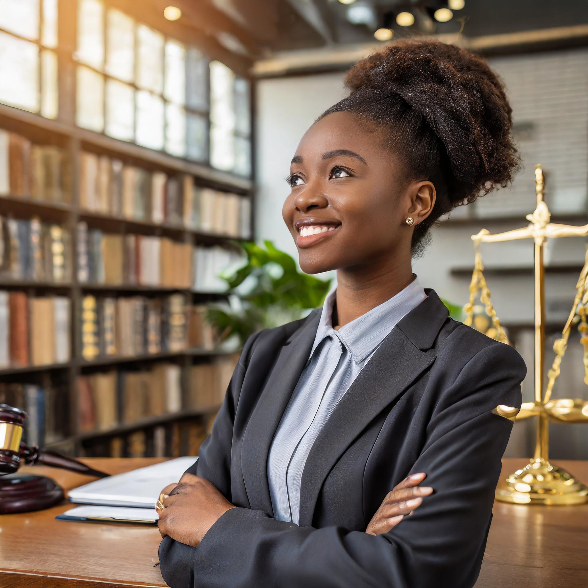 Business-professional woman in an office setting